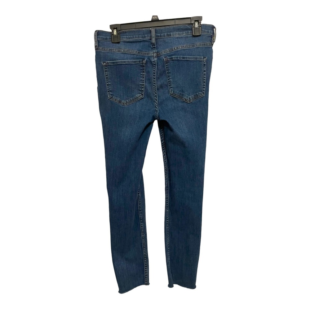 Free People Distressed High Rise 5 Button Fly Jeans Size 30 EUC - Picture 7 of 9